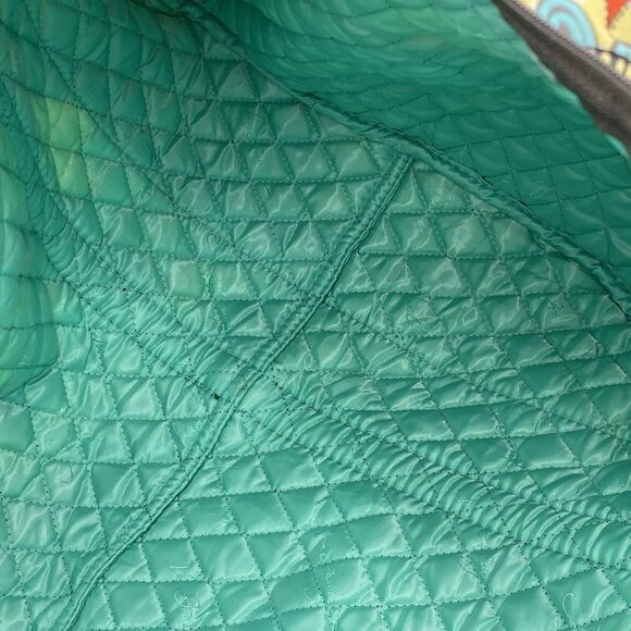 Vera Bradley Large Duffle Bag Weekender Overnight Travel Bag in Flower Shower - Picture 11 of 14